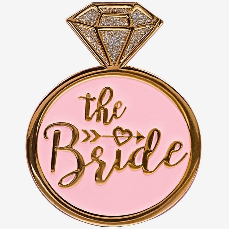 amscan Bachelorette Enamel Metal Pin - Image 1