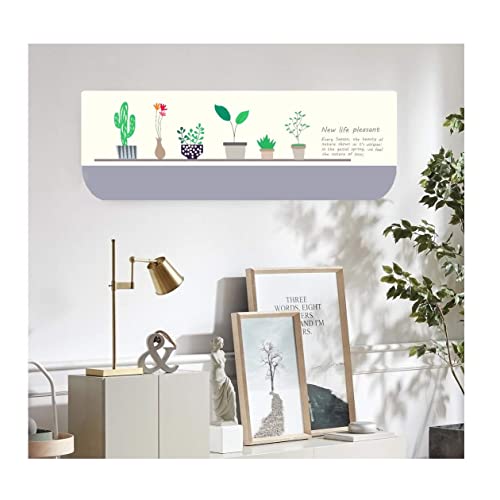 DARSHANAM WORLD Printed Air Conditioning Dust Cover Folding Designer Ac Cover for Indoor Split Ac 1.5 ton (97 x 31 x 21 .5 cm ) (GREEN FLOWER), Polyester - Image 3
