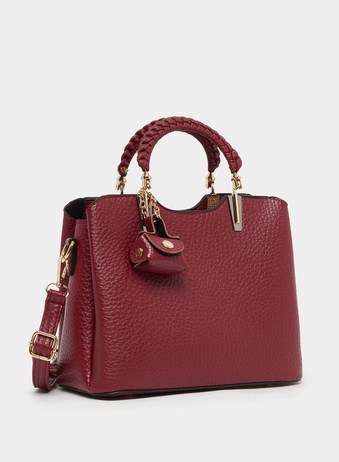 Styli Styli Textured Pouch Drop Handbag with Top Handle - Image 1