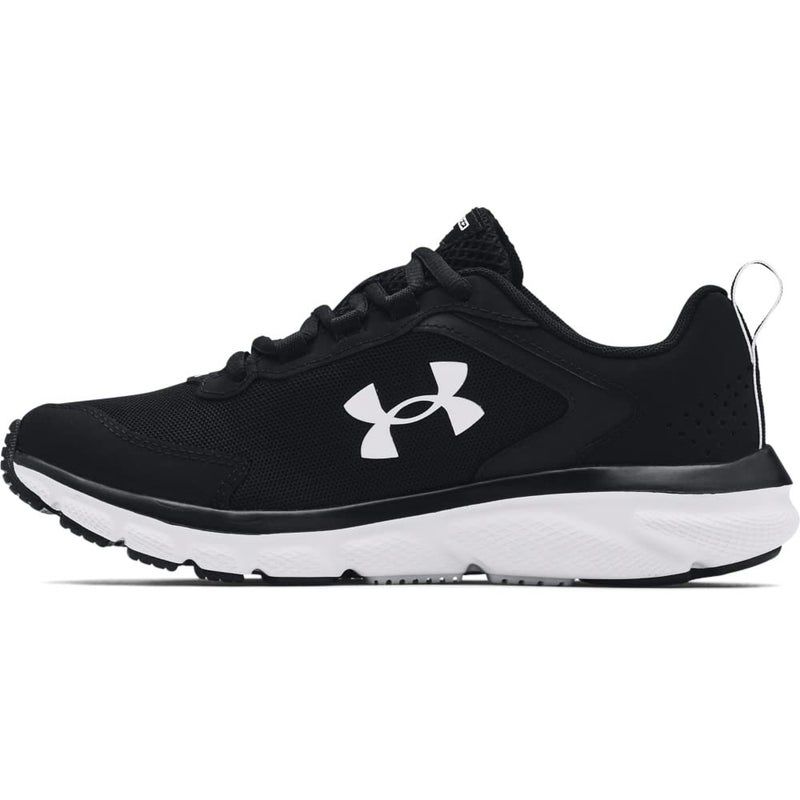 Under Armour Womens Charged Assert 9 Running Shoe, Black/White, 7.5 Wide US - Image 1