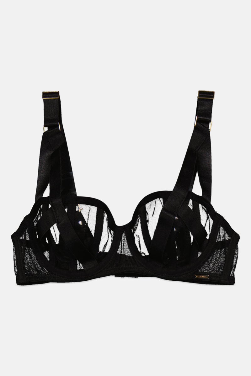 BLUEBELLA صدرية نسائية بدون حشوة مع سلك، سوداء - Image 1
