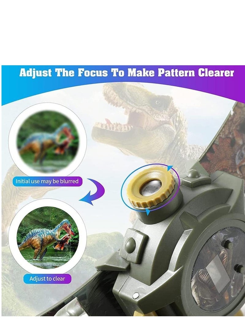 SYOSI Cartoon Watch with 24 Kinds of Dinosaur Projection Pattern Cartoon Children Digital Dinosaur Watch Toy for Boys and Girls Children with Cover Adjustable Date and Time Projector Watch, Tyrannosaurus - Image 4