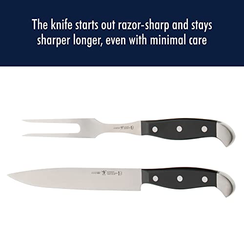 HENCKELS Statement Razor-Sharp 2-pc Carving Set, German Engineered Informed by 100+ Years of Mastery, Black/Stainless Steel - Image 4