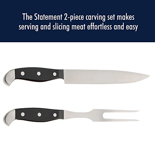 HENCKELS Statement Razor-Sharp 2-pc Carving Set, German Engineered Informed by 100+ Years of Mastery, Black/Stainless Steel - Image 2