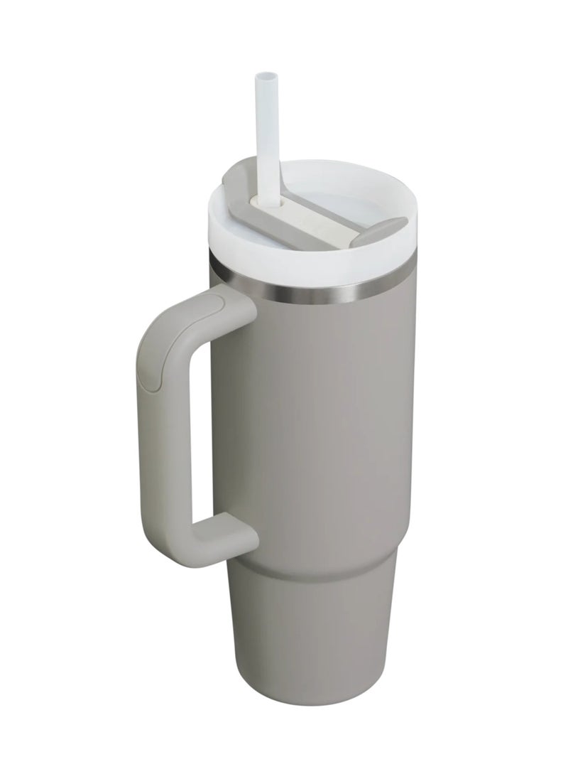 Stanley - Stanley cup Stainless Steel with Lid and Straw for Water Iced Tea,Coffee and Smoothie 887ml - Ash - Image 1