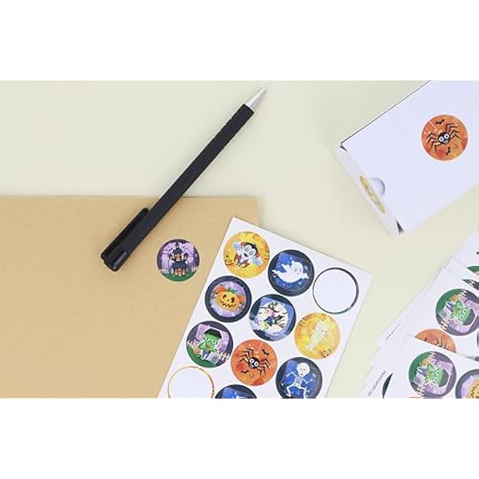 LARGE HALLOWEEN STICKERS 180 ASSORTED STICKERS TRICK OR TREAT TEACHERS SCHOOL REWARD ARTS AND CRAFTS FOR KIDS HALLOWEEN PARTY BAG FAVOURS LOOT BAG FILLERS FOR BOYS AND GIRLS - Image 5