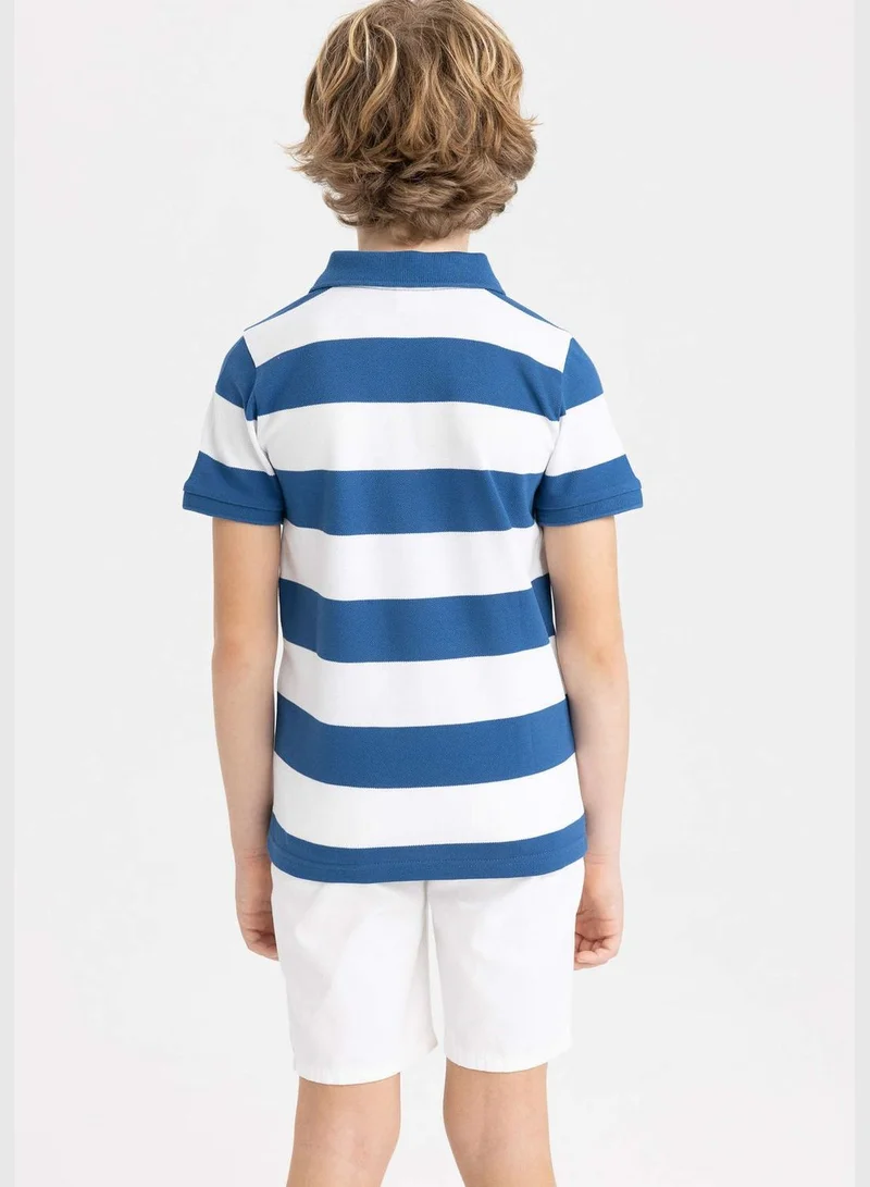 DeFacto Boy Knitted Short Sleeve Polo T-Shirt
