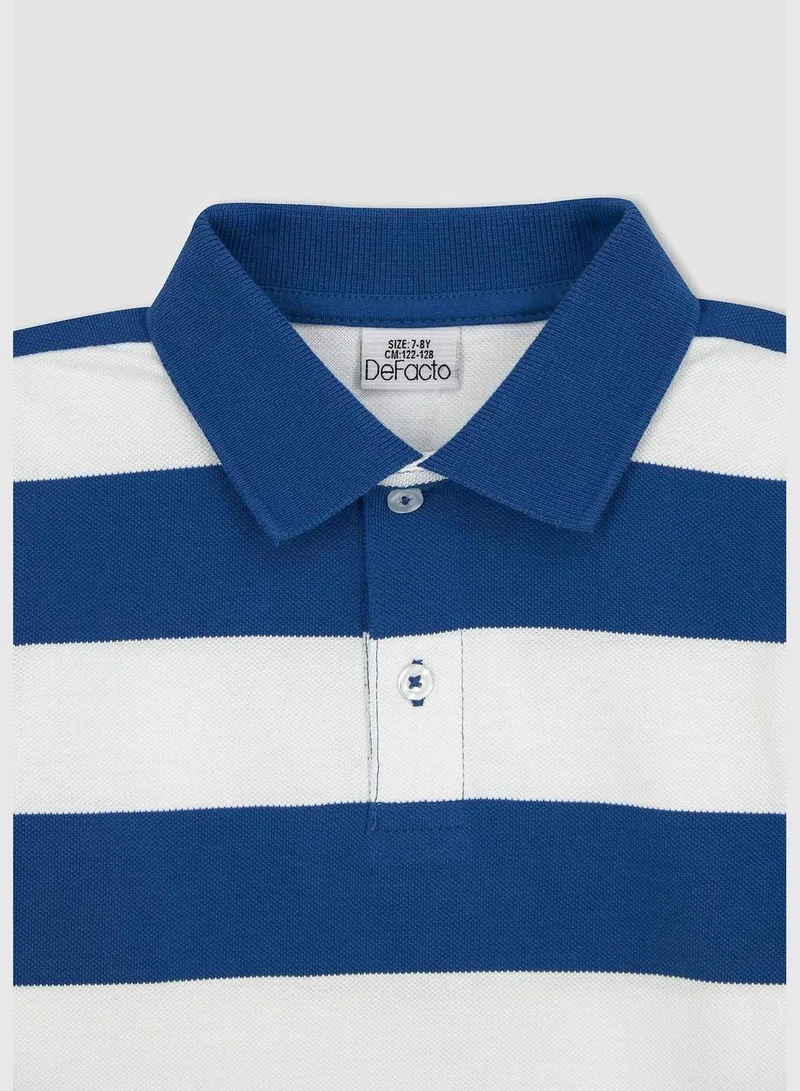 DeFacto Boy Knitted Short Sleeve Polo T-Shirt