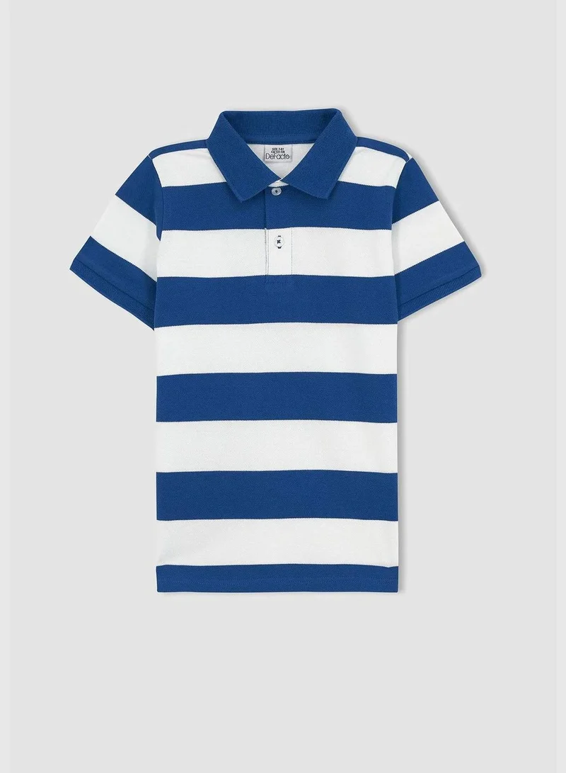 DeFacto Boy Knitted Short Sleeve Polo T-Shirt