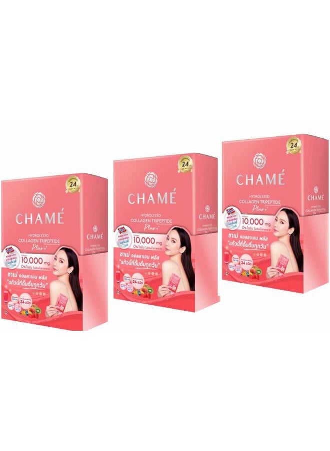 3 boxs.Chame Hydrolyzed Collagen Tripeptide Plus 10 Sachet