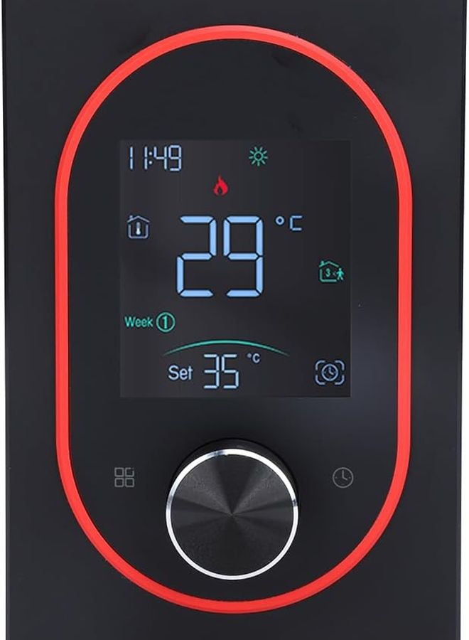 Programmable LCD Touchscreen Electric Baseboard Heater Thermostat Type 2 White 95V 240V APP Remote Control Energy Saving - Image 1