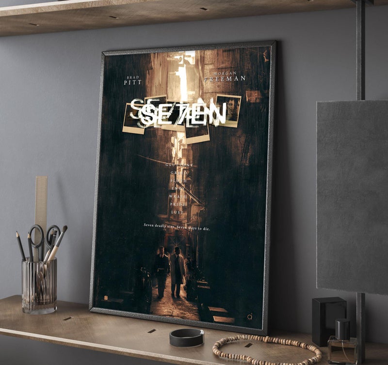 TNESSENTIAL Se7en Movie Poster, High Quality Canvas Prints, Wall Art, Home Decor, Perfect Gift, Unframed Poster - Image 1