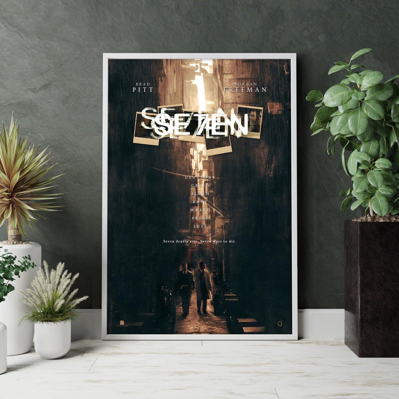 TNESSENTIAL Se7en Movie Poster, High Quality Canvas Prints, Wall Art, Home Decor, Perfect Gift, Unframed Poster - Image 2