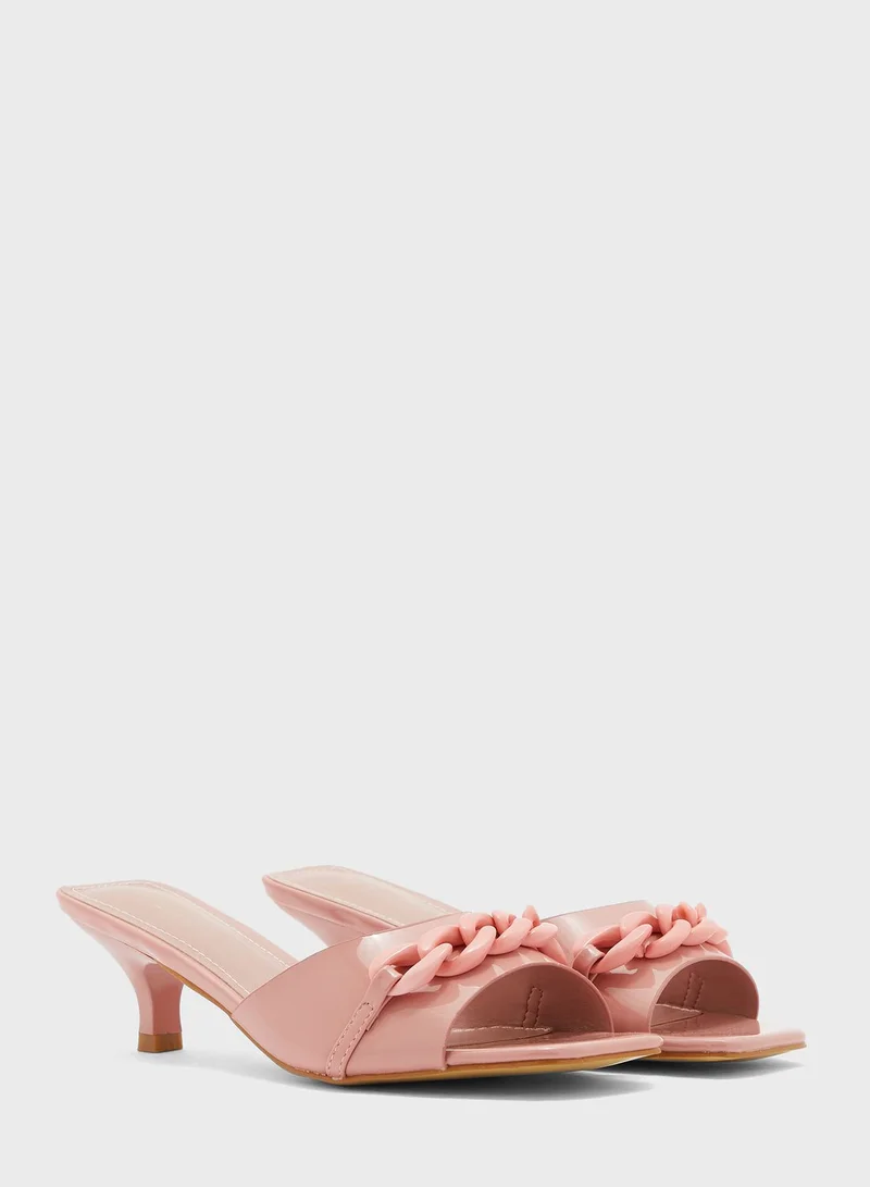 FYOR One Strap Low Heel Sandals
