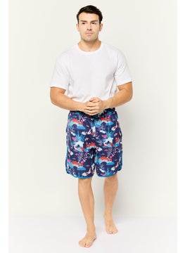 Sovereign Code Men Allover Print Drawstring Board Shorts, Multicolor  - Image 2