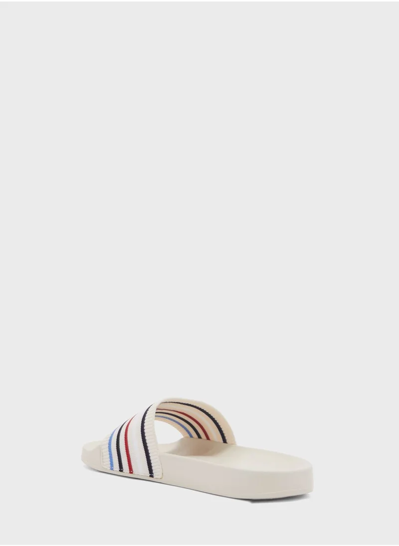 TOMMY HILFIGER Global Stripes Pool Slides