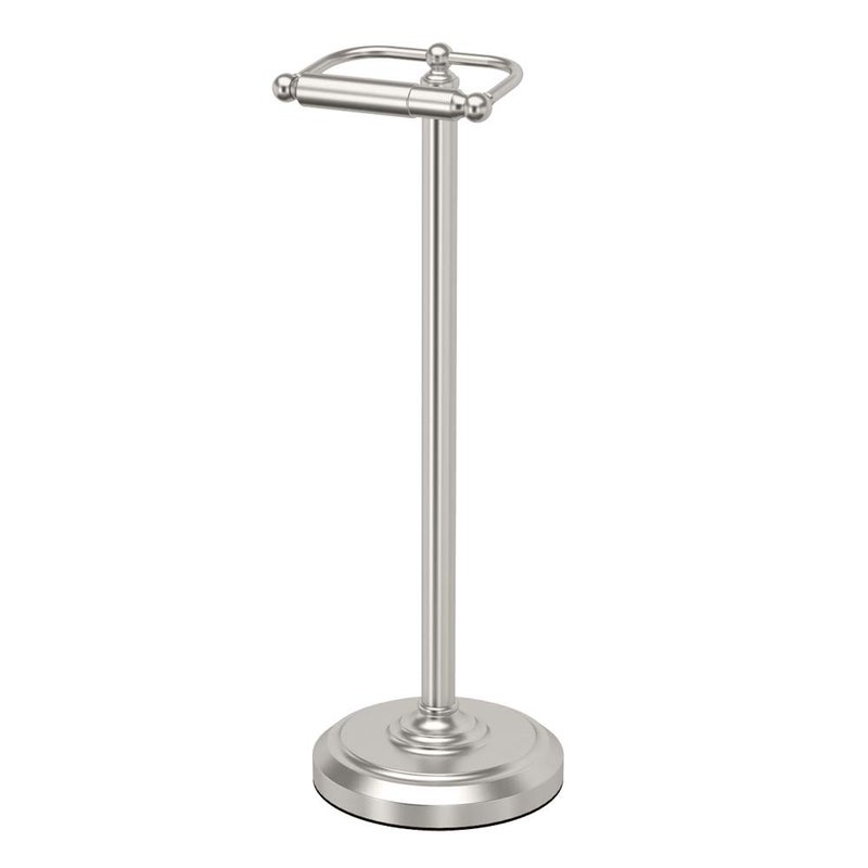 Gatco 1436SN Pedestal Toilet Paper Holder Satin Nickel
