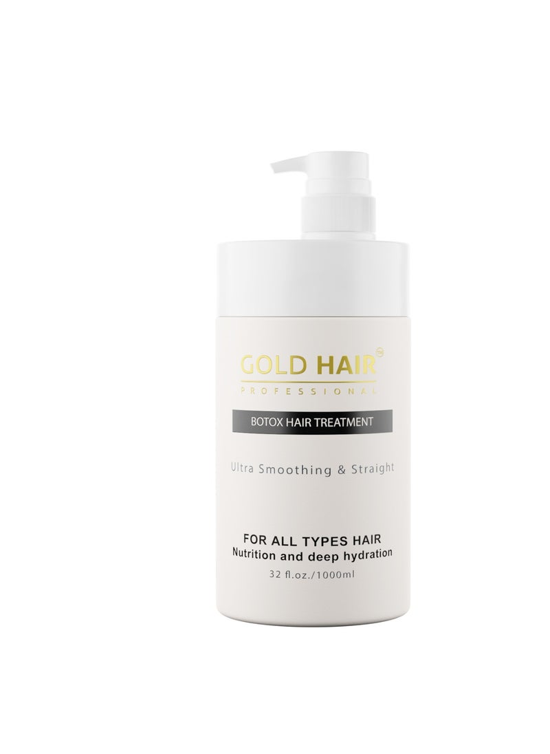GOLD HAIR BOTOX HAIR TREATMENT FOR ALL HAIR TYPES 1000ML 