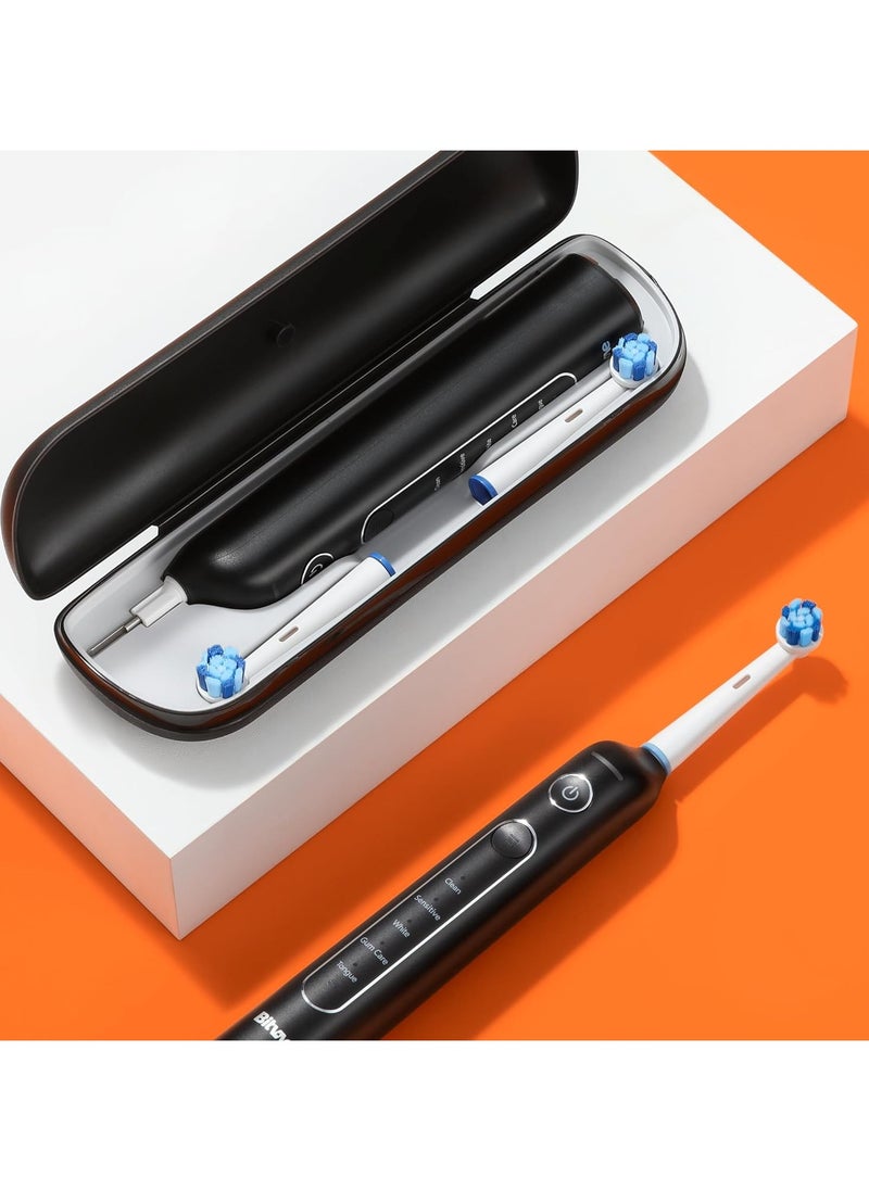 Bitvae - Bitvae R2 Rotating Electric Toothbrush for Adults with 8 Brush Heads, Travel Case, 5 Modes Rechargeable Power Toothbrush with Pressure Sensor, 3 Hours Fast Charge for 30 Days - Image 1