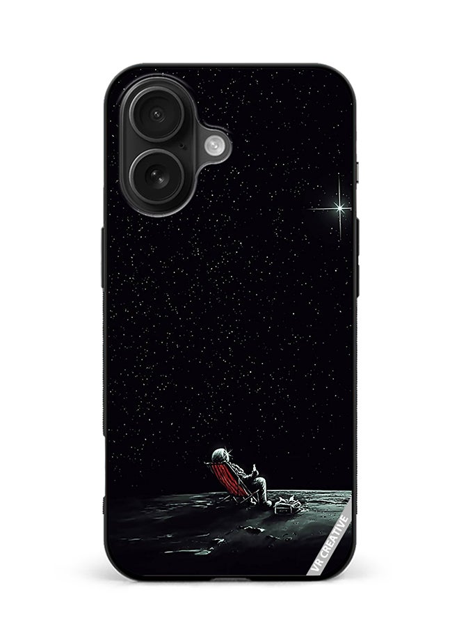 VR CREATIVE Protective Case Cover For Apple iPhone 16 Galaxy Star Space Design Multicolour