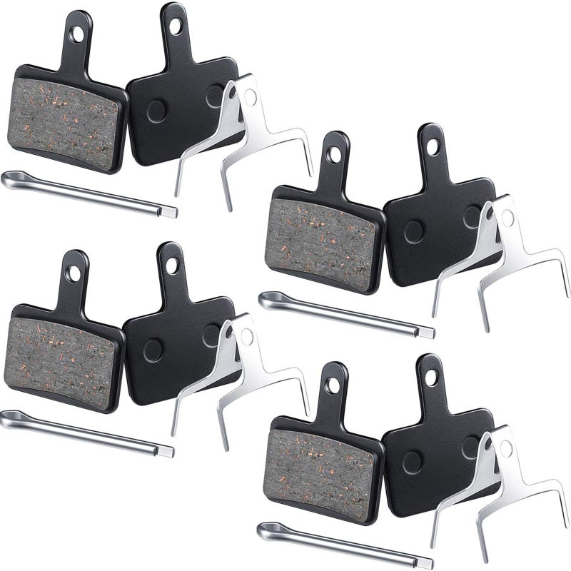 Zonon 4 Pairs Bike Brake Pads Compatible with Trp Tektro Shimano Deore Br-m575 M525 M515 T615 T675 M505 M495 M486 M485 M475 M465 M447 M446 M445 M416 M415 M395(Semi Metallic Pads) - Image 1