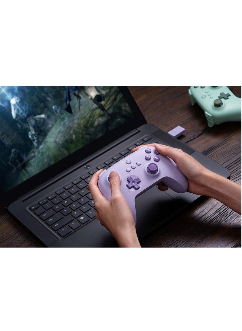 ماركة غير محددة - C 2.4g Wireless Controller for Windows PC, Android, Steam Deck u0026 Raspberry Pi (Lilac Purple) - Image 1