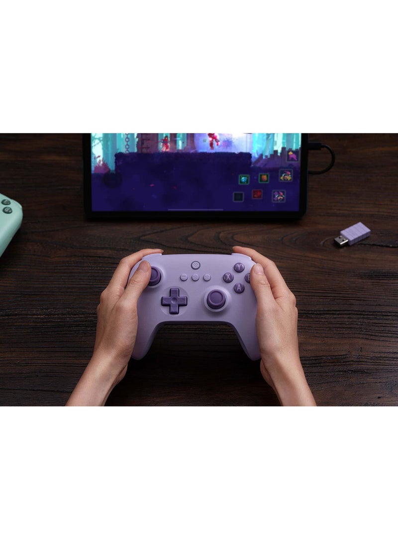 ماركة غير محددة - C 2.4g Wireless Controller for Windows PC, Android, Steam Deck u0026 Raspberry Pi (Lilac Purple) - Image 1