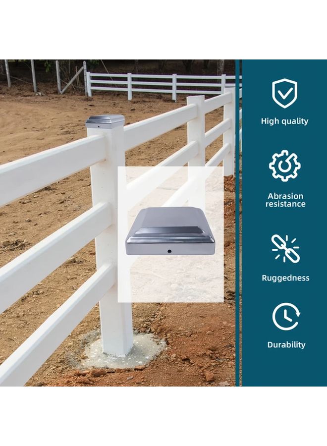 Wrought Iron Fence Post Caps 10PCS Decorative Cover Rust Resistant Durable - Image 4