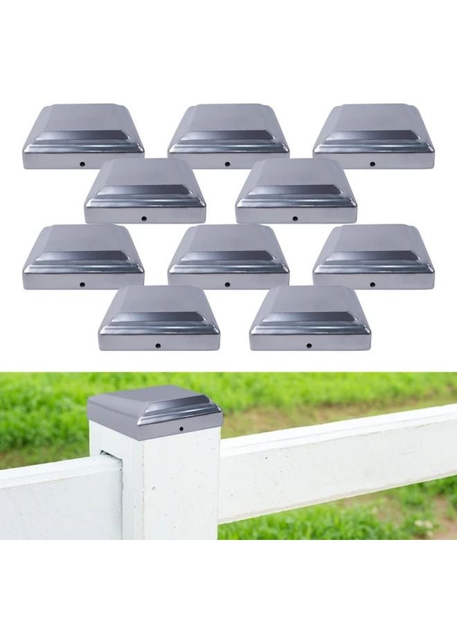 Wrought Iron Fence Post Caps 10PCS Decorative Cover Rust Resistant Durable - Image 2