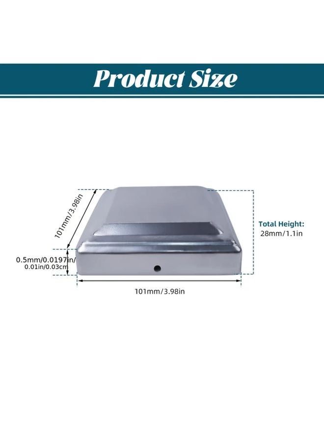 Wrought Iron Fence Post Caps 10PCS Decorative Cover Rust Resistant Durable - Image 3