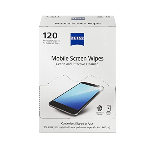 Zeiss مناديل ZEISS المبللة مسبقًا، منظف الشاشة، 120 قطعة - Image 2