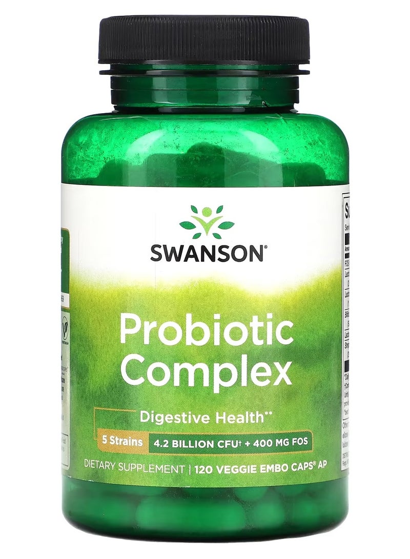 Swanson, Probiotic Complex, 120 Veggie EMBO Caps AP