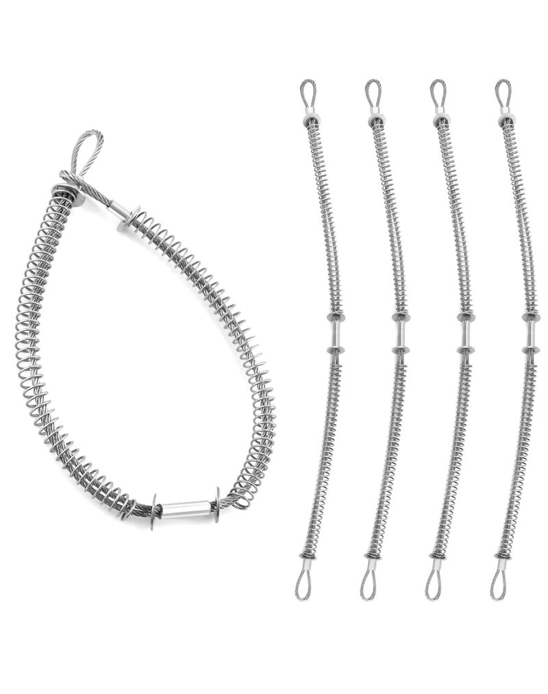 كابل فحص الأمان QWORK 18 × 20 200 PSI 5 عبوات من الفولاذ المجلفن لخرطوم هيدروليكي بقطر 12 114