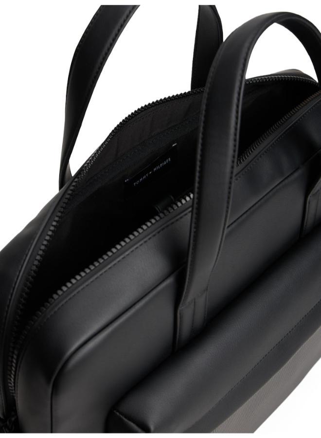 TOMMY HILFIGER Hilfiger Flag Ribbed Pocket Laptop Bag - Image 4