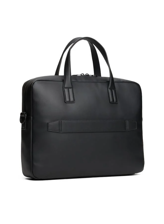 TOMMY HILFIGER  Hilfiger Flag Ribbed Pocket Laptop Bag for Men | Best Price UAE