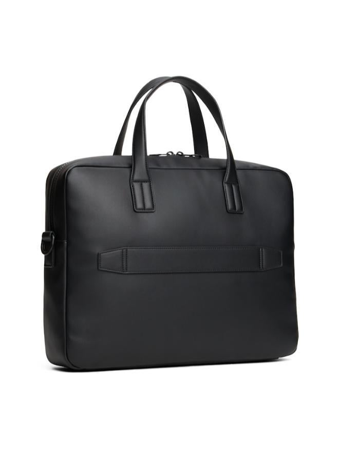 TOMMY HILFIGER Hilfiger Flag Ribbed Pocket Laptop Bag - Image 3