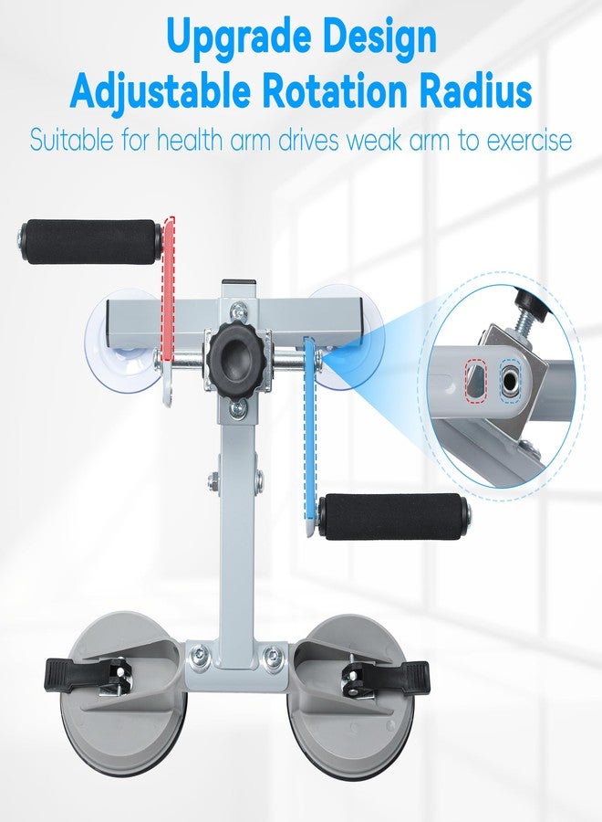 JFMkaer Arm Bike for Physical Therapy, Multifunction Rehabilitation Exerciser for Arm and Shoulder, Stroke Rehab Equipment, Portable Indoor Arm Cycle for Seniors, Adjustable Resistance, Anti-Slip - Image 5