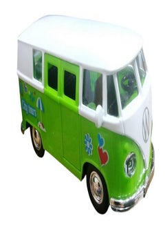 Volkswagen Volkswagen Bus Miniature Model Car Minibus Metal/Plastic, Opening Doors (Green)  - Image 2