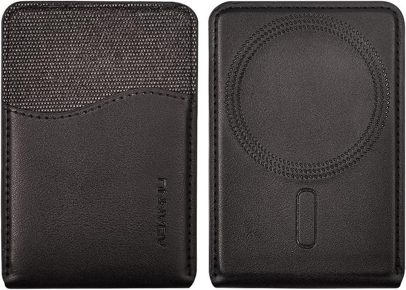 Troika Magnetic Phone Wallet Card Holder for iPhone, Strong Magnetic Attachment, Slim Clip Case for iPhone 16/15/14 Series, Black - Image 2