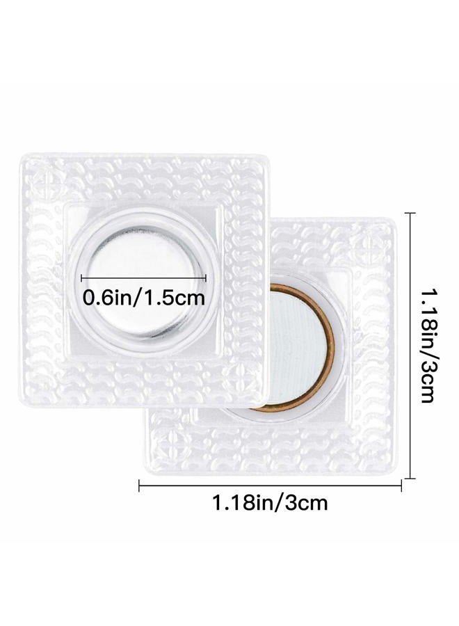 EMYVSVO 30 Pairs 1.18 Inches Invisible Magnetic Snap PVC Hidden Purse Closure Fastener Snap for Handbag Clothing Clasp DIY Craft Sewing Tools - Image 2