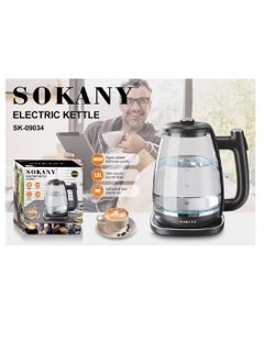 sokany Sokany Glass Kettle 1.8L 1800W SK-09034  - Image 3