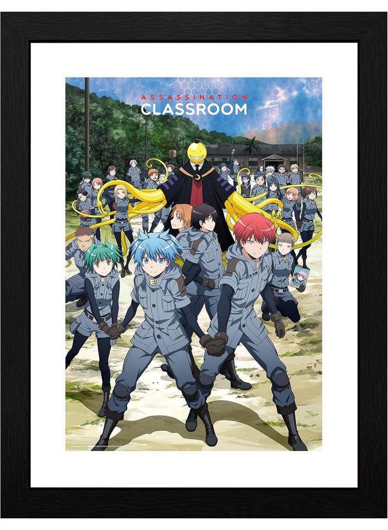 ASSASSINATION CLASSROOM - Framed print "3-E Class" (30x40)