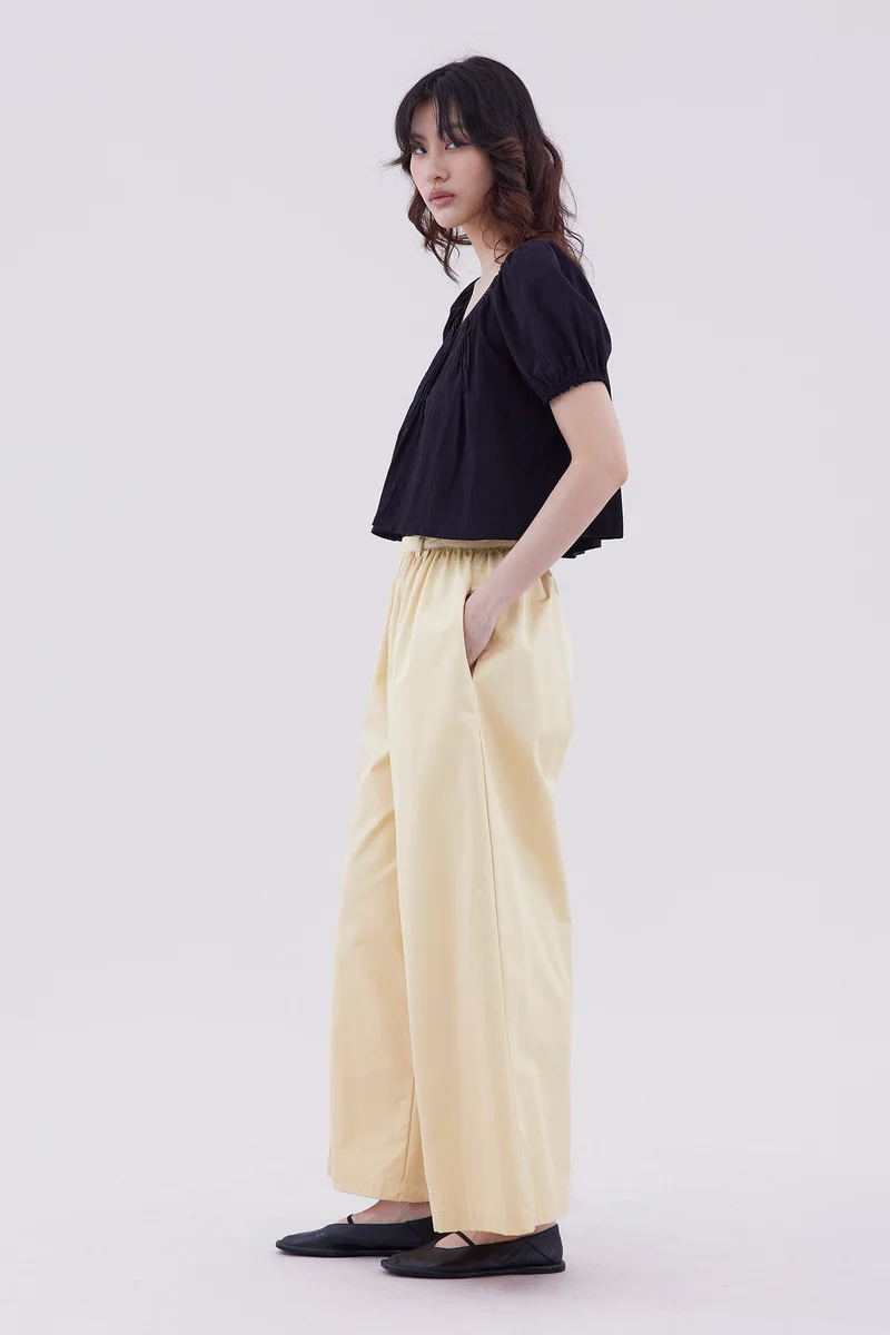 ذا اديتورز ماركت Jenyth High-Rise Gathered Wide Leg Pants