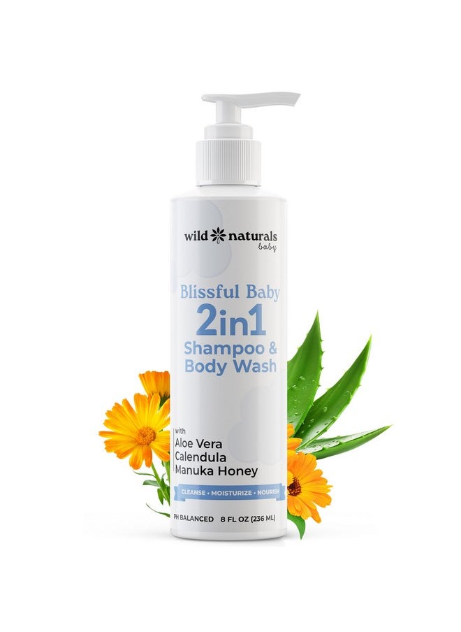 Wild Naturals - Kids Shampoo And Body Wash - Hypoallergenic Baby Shampoo And Organic Baby Wash - Gentle And Moisturizing Kids Soap And Toddler Body Wash - Natural Kids Body Wash For Sensitive Skin - Image 1