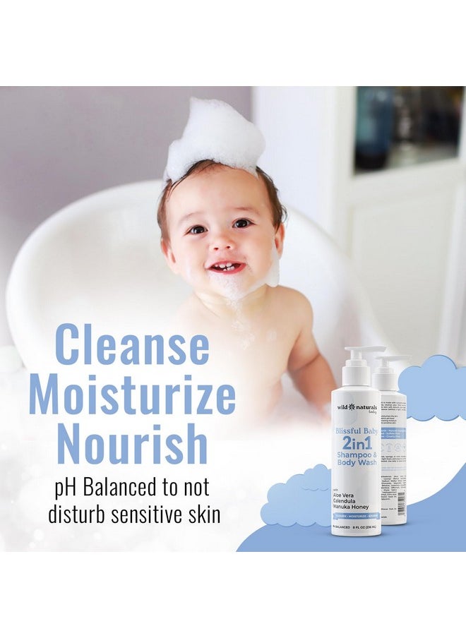 Wild Naturals - Kids Shampoo And Body Wash - Hypoallergenic Baby Shampoo And Organic Baby Wash - Gentle And Moisturizing Kids Soap And Toddler Body Wash - Natural Kids Body Wash For Sensitive Skin - Image 1