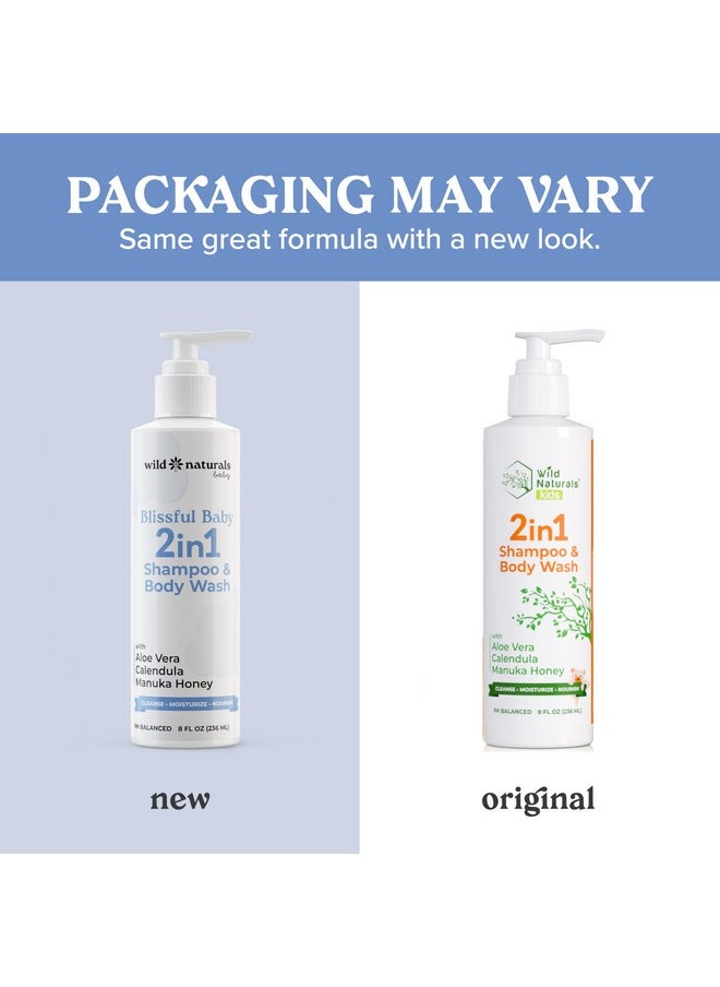 Wild Naturals - Kids Shampoo And Body Wash - Hypoallergenic Baby Shampoo And Organic Baby Wash - Gentle And Moisturizing Kids Soap And Toddler Body Wash - Natural Kids Body Wash For Sensitive Skin - Image 1