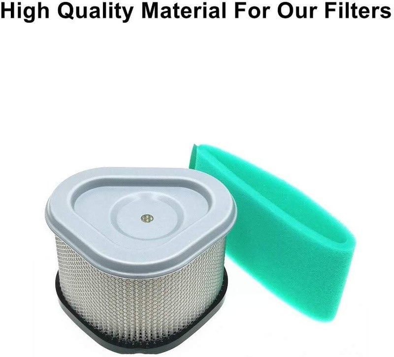MOWFILL 2 Pack 12 083 05 Air Filter Replace for Kohler 12 083 05-S, 12 083 05-S1, 12 083 14, 12 883 05-S1, 1208305, John Deere GY20574 M92359 AM121608 AM123553 Lesco 050585 With 12 083 08 Pre Filter - Image 2