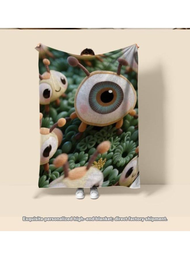 general Children's or student cartoon flannel thin blanket (warm and comfortable, suitable for sleep, games) 100cm*150cm - 832 - Image 1