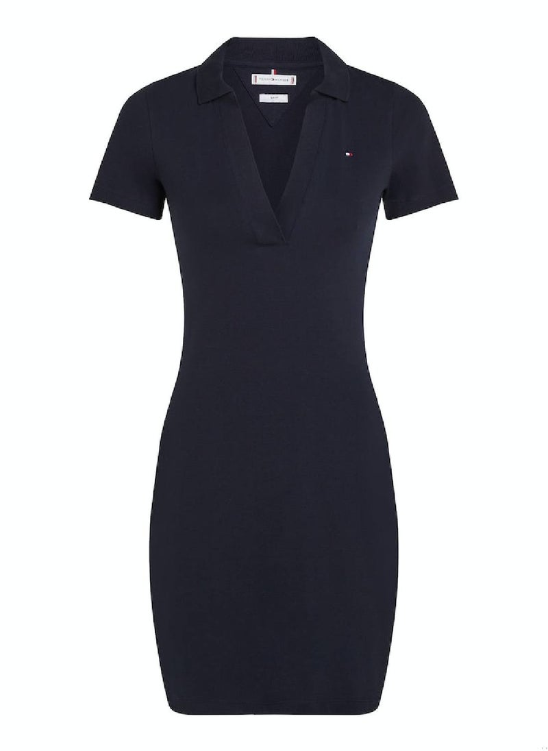 TOMMY HILFIGER Navy Knit Dress  - Image 2