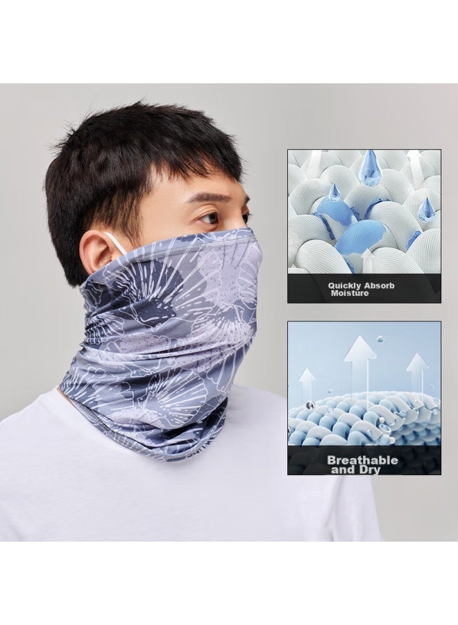 Pelliot Sun Protection Face Mask For Men And Women, Ice Silk Headscarf, Outdoor Cycling Neck Gaiter, Multifunctional Sand-proof Mask 16023203 Sky Blue - Image 3